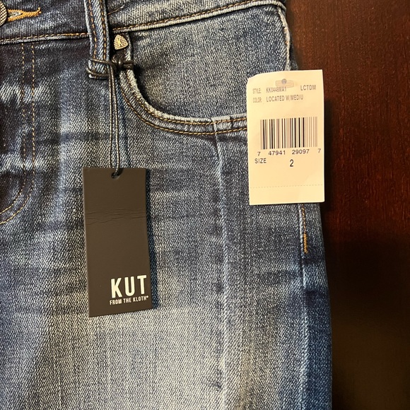 Kut From The Cloth Connie High Low Hem Denim Skirt - Color Blue Size 2 - Picture 10 of 11